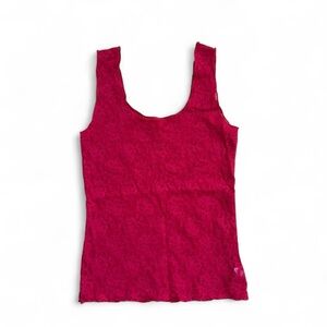 Vintage Hanky Panky Classic Lace Camisole Red Size Medium